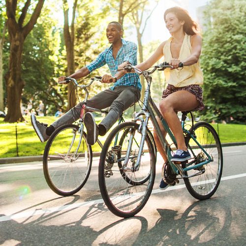 purely inspired features couple biking